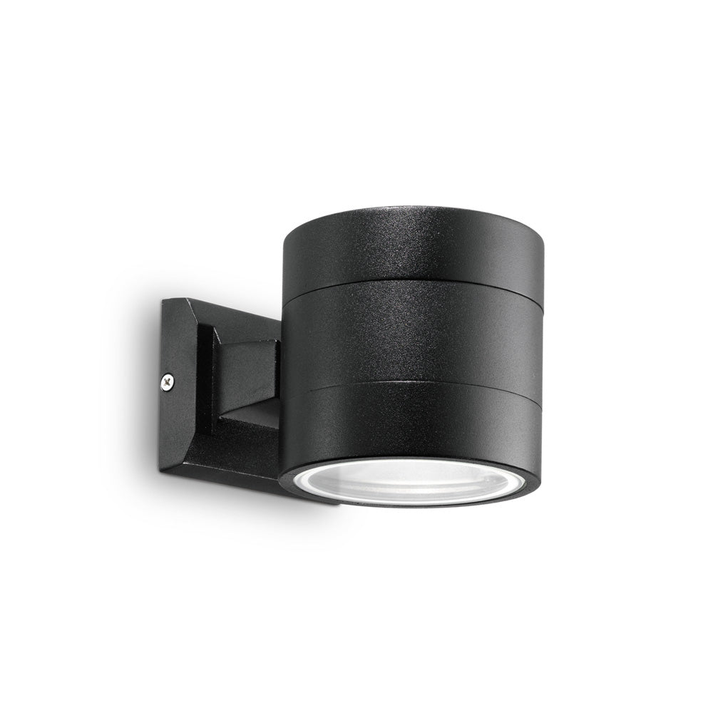 Applique Moderna Snif Round Alluminio Nero 1 Luce G9 3W 3000K Luce Calda