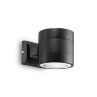 Applique Moderna Snif Round Alluminio Nero 1 Luce G9 3W 3000K Luce Calda
