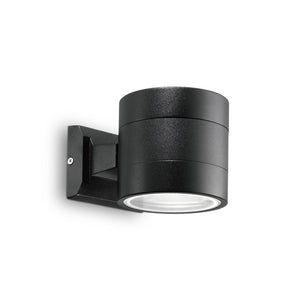 Applique Moderna Snif Round Alluminio Nero 1 Luce G9 3W 3000K Luce Calda