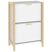 Scarpiera | Mobile per scarpe Bianca 57,5x33x80 cm in Legno Multistrato