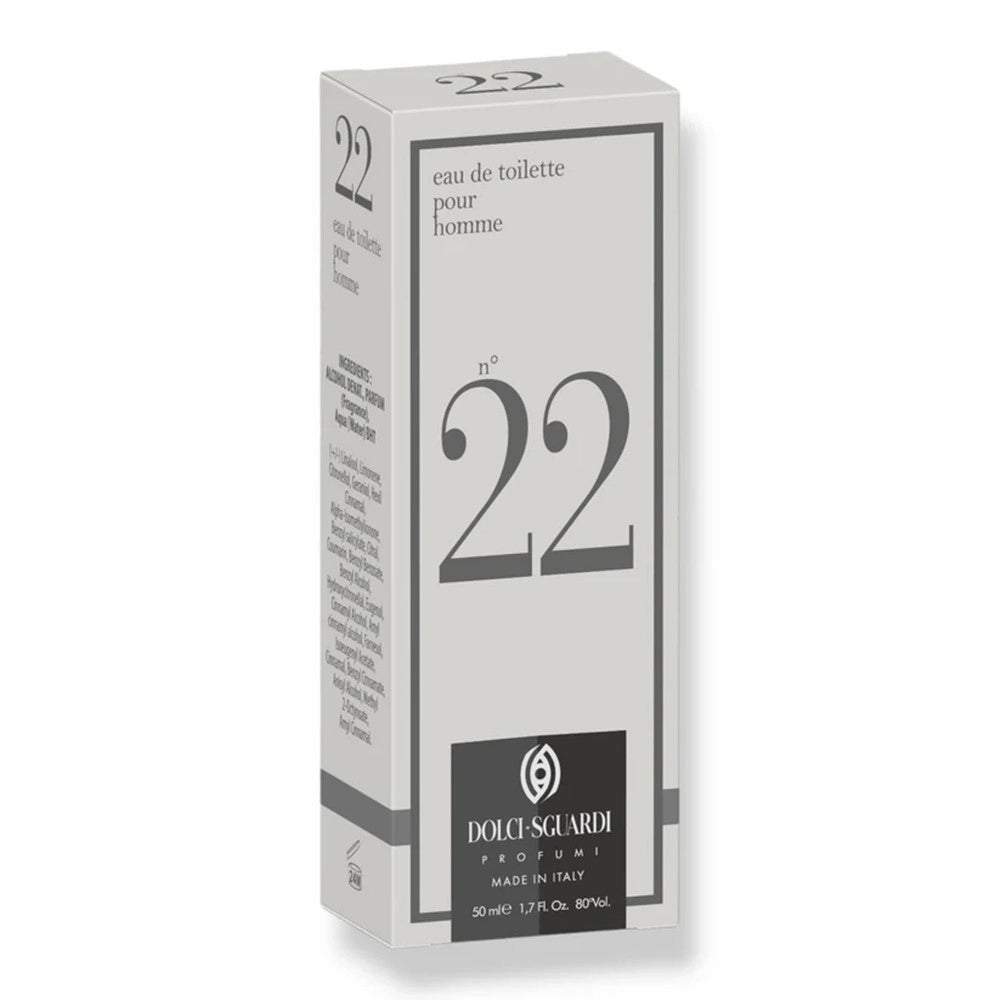 Trade Shop - Profumo Corpo Eau De Toilette Per Uomo N°22 Da 50 Ml Fragranza Fresca Marina 005724 -
