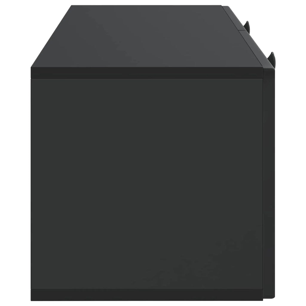 Mobile Porta TV da Muro Nero 78,5 x 31 x 30 cm
