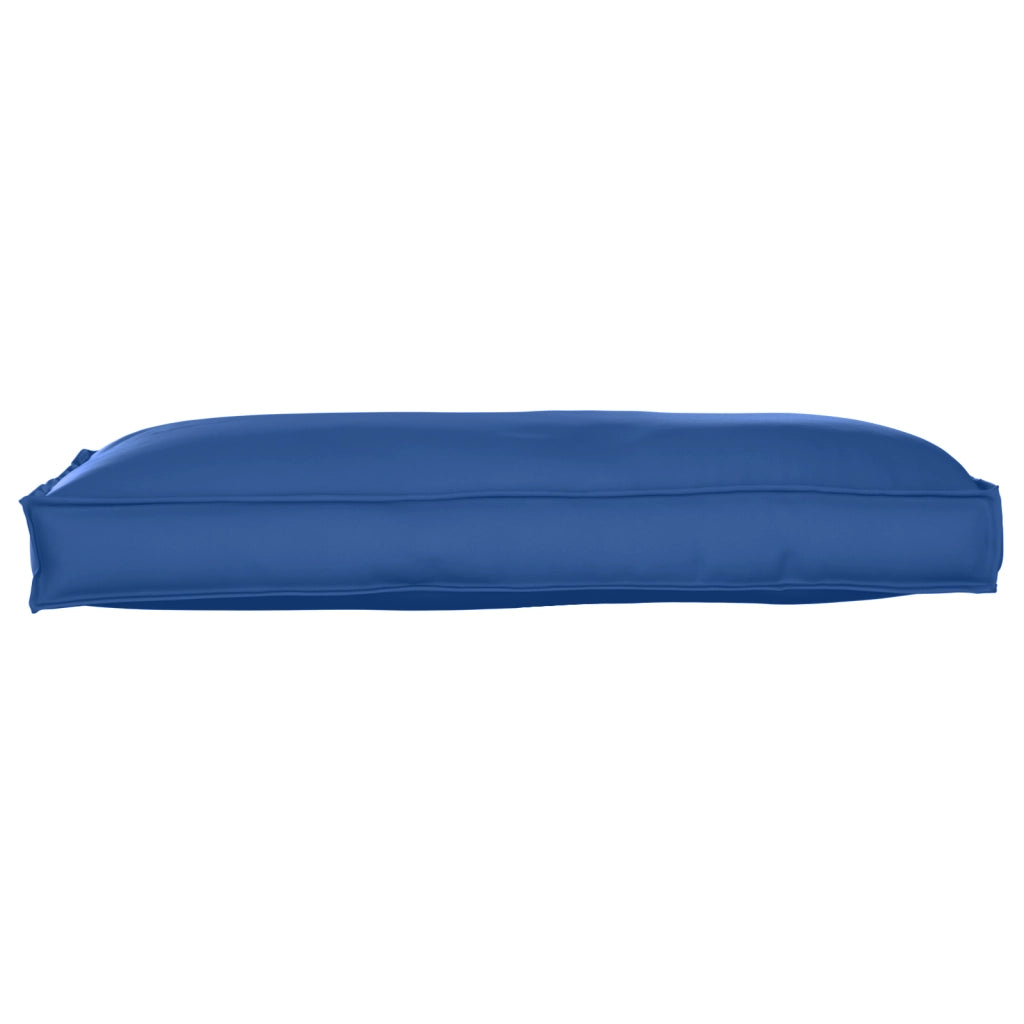 Cuscino per Palette/Schienale Blu Reale 120x60x12 cm Tessuto Oxford