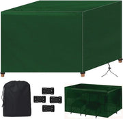 Copertura rettangolare per mobili da giardino - impermeabile, resistente al vento e UV - 190x135x90cm