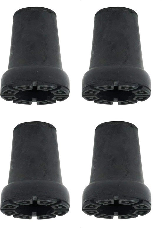 Set di protezioni terminali in gomma shockassorbenti - 4 pezzi - 19 mm - Riduce lo sforzo sui giunti - Migliora la presa - Adatto per passeggini