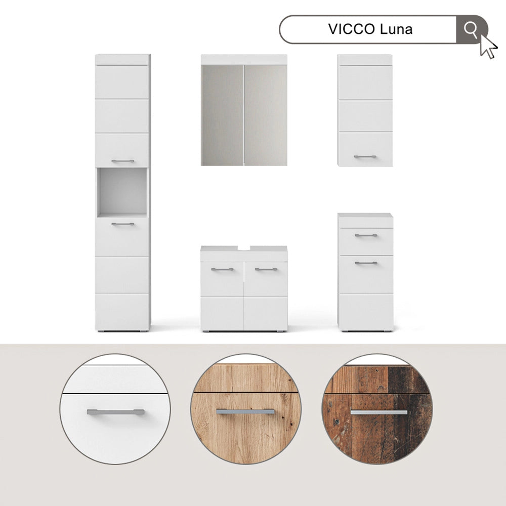 Mobile bagno Luna Bianco 37 x 77 cm Vicco