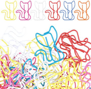 Clip per carta a forma di gatto - 50 pezzi - Carta decorativa a forma di animali - Accessori per ufficio divertenti - Decorazione creativa - Materiale di alta qualità - Accessori per ufficio