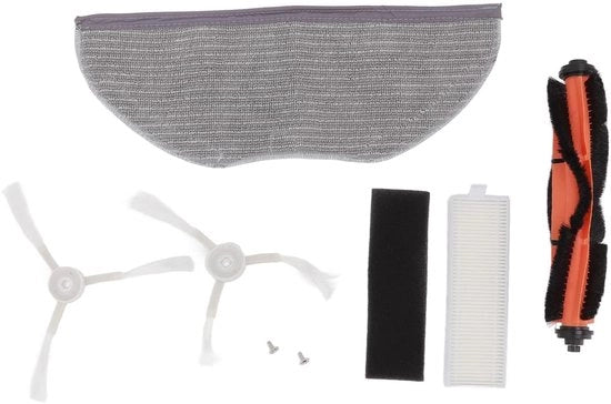 Set di parti per aspirapolvere - Set di spazzole di sostituzione/Spazzole laterali - Strumento di pulizia filtro - Adatto per MJSTG1 - Filtro dell'aria per particelle efficiente - Aspirapolvere robotico