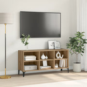 Supporto TV Rovere Artigianale Legno ingegnerizzato, Metallo Medio