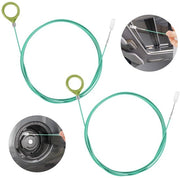 Set di due spazzole di scarico da 300 cm spazzola di scarico in nylon a spirale per pulizia del tetto scorrevole lunghezza extra flessibile spazzola di pulizia per auto tetto scorrevole serbatoio di benzina frigorifero