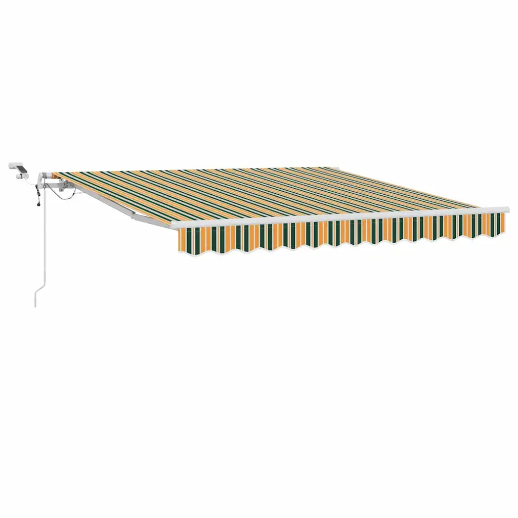 Tenda Retrattile Verde e Giallo 350 x 250 cm