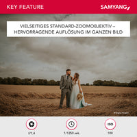 Obiettivo zoom fotografico AF 24-70mm compatibile con Sony E mount – Autofocus, full frame e APS-C, intensità luminosa F2.8, per fotocamere Alpha A9 A7 A7C A7C II A7C R A6000