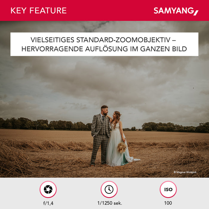 Obiettivo zoom fotografico AF 24-70mm compatibile con Sony E mount – Autofocus, full frame e APS-C, intensità luminosa F2.8, per fotocamere Alpha A9 A7 A7C A7C II A7C R A6000