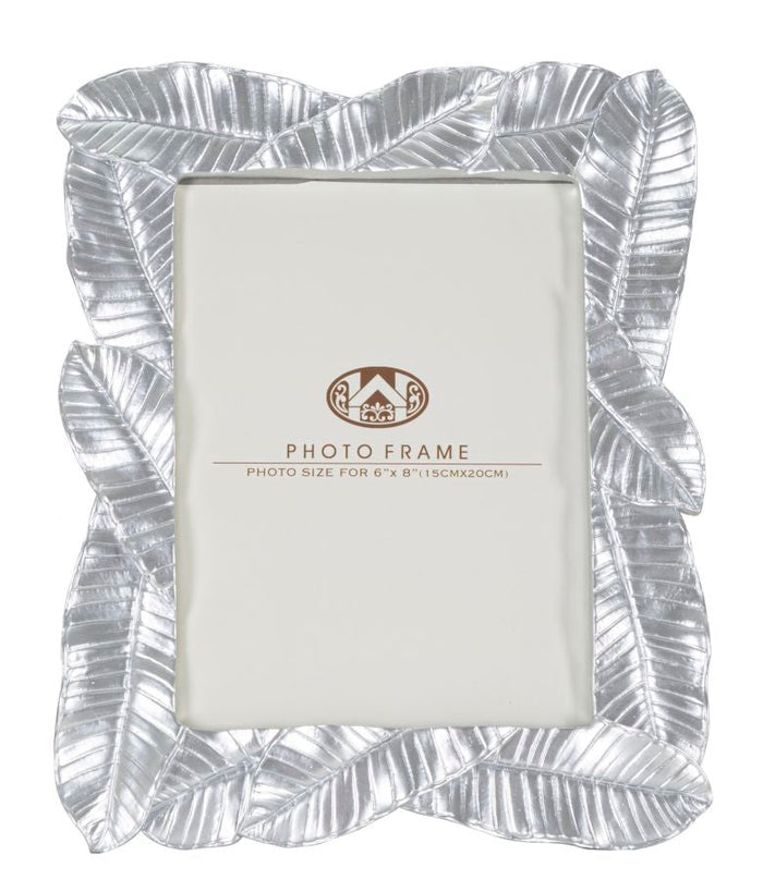 Cornice Lefy Silver 23x2,5x27,5 cm in Poliresina e Vetro