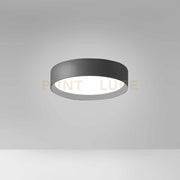 AVA P/P -PLAFONIERA IN ALLUMINIO NERO A LED 3000-4000K 1900-2000LM 30W DIMMERABILE D.40CM