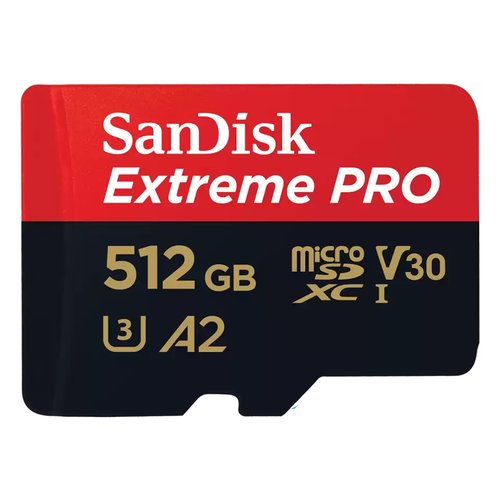 Scheda di memoria sandisk sdsqxcd 512g gn6ma extreme pro black e red