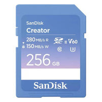 Scheda di memoria sandisk sdsdxep 256g gncis creator light blue e viol