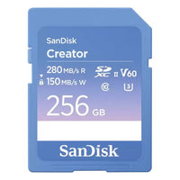 Scheda di memoria sandisk sdsdxep 256g gncis creator light blue e viol