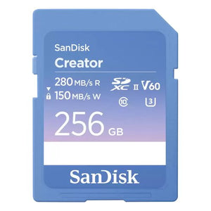 Scheda di memoria sandisk sdsdxep 256g gncis creator light blue e viol