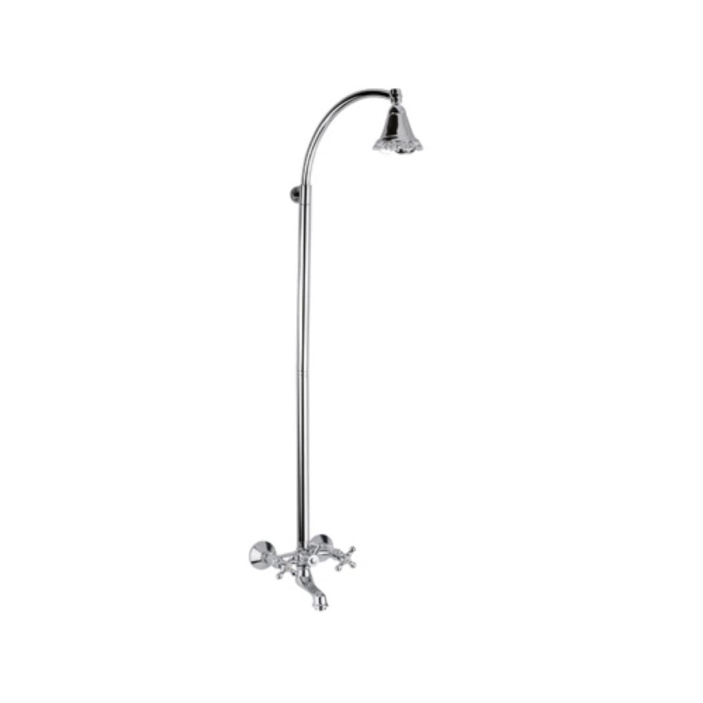 Rubinetto vasca con colonna doccia e soffione - serie liberty