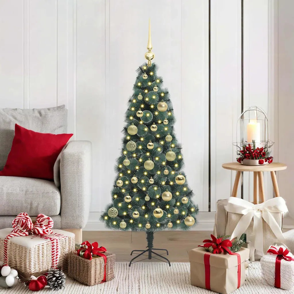 Albero di Natale artificiale preilluminato con set di palline 3396145