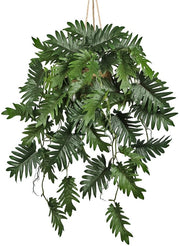 Pianta da Parete in Vaso 70 cm Pianta da Parete Finta Pianta da Parete Philodendron Verde Jungle Decorazione Tropicale per Salotto Camera da Letto Bagno Cucina Sala da Pranzo Cucina Ufficio Hotel