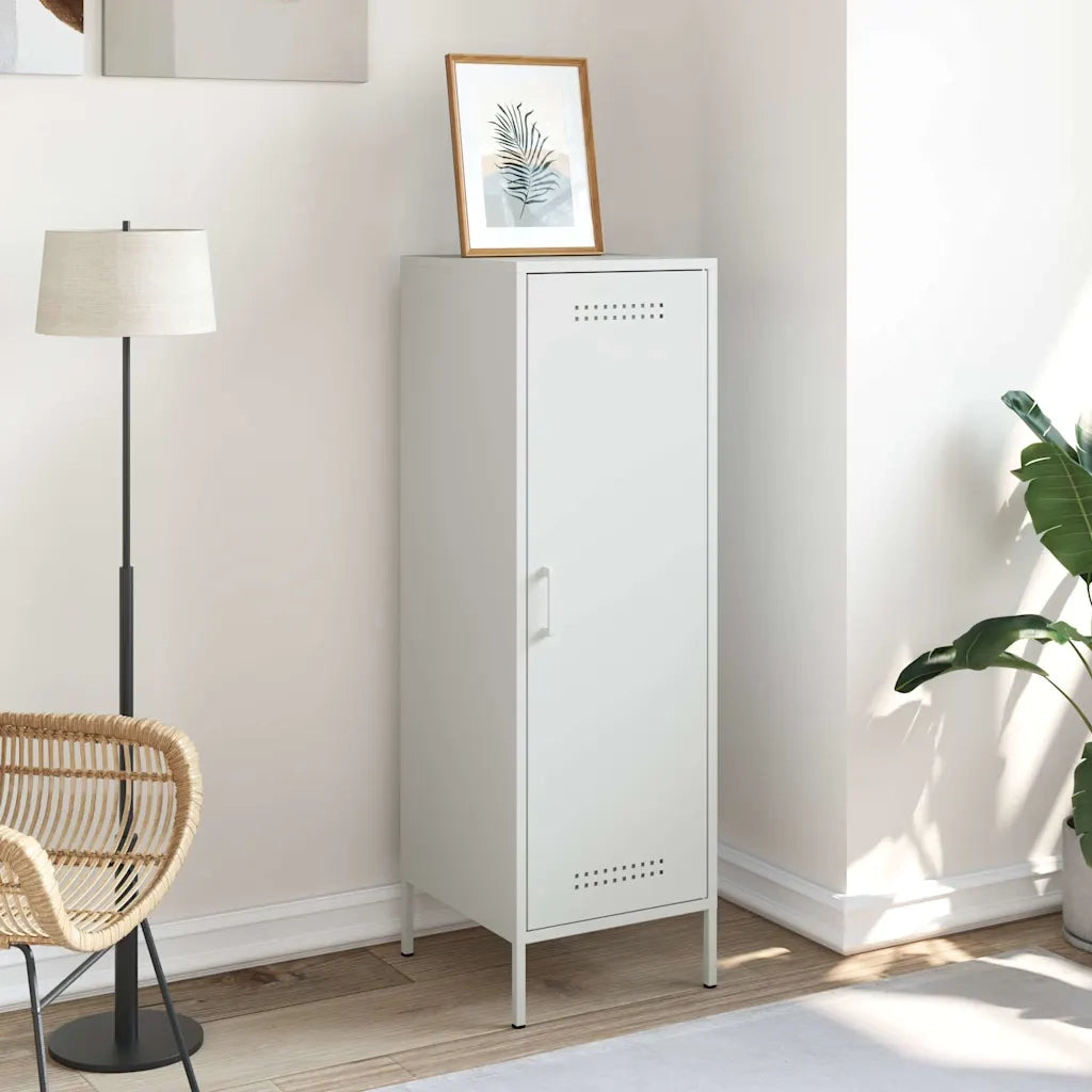 Credenza Bianca 36x39x113 cm in Acciaio 843011