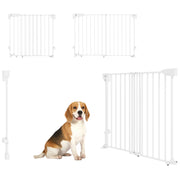 Cancelletto di Sicurezza per Cani ¨C zephmum ¨C Bianco 74.5-111.5x74.5 cm