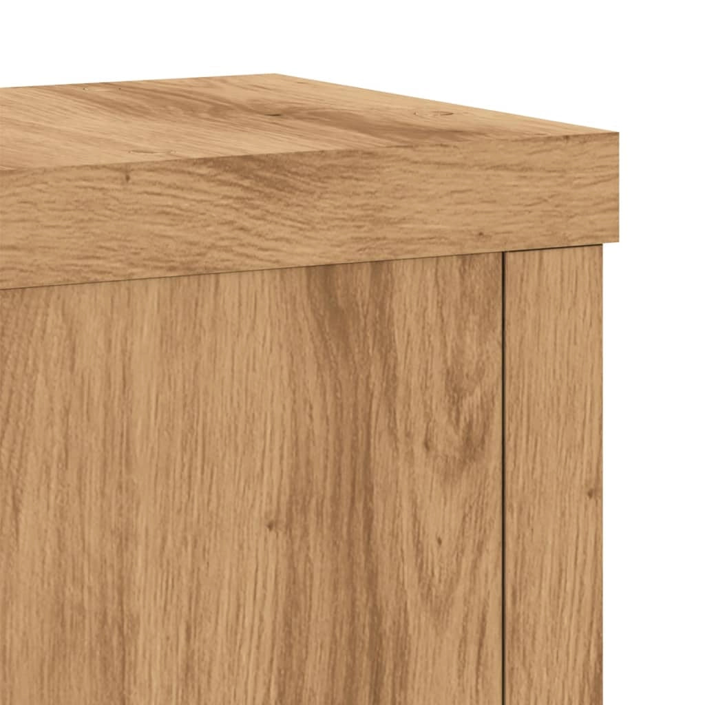 Portavasi mobili per fiori set da 2 fatti a mano legno ingegnerizzato marrone 02_0045296
