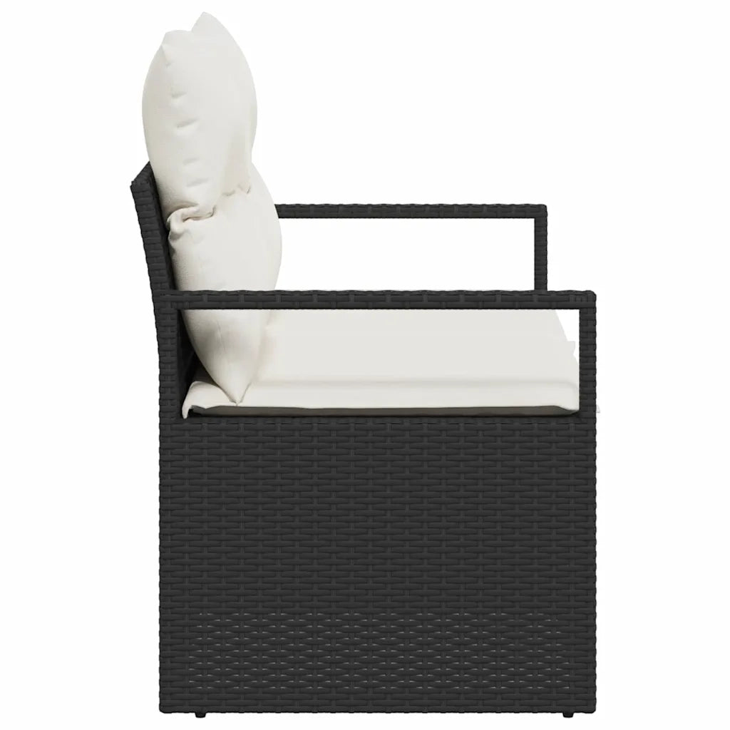 Divano da giardino con cuscino 120 x 62 x 69 cm. polyrattan 42006752