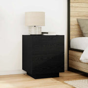 Armadio da Notte con cassetto 2 pcs Rovere Nero 45 x 40 x 55 cm 863062