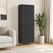 Set di armadi 2 pcs Nero Legno ingegnerizzato 3416692