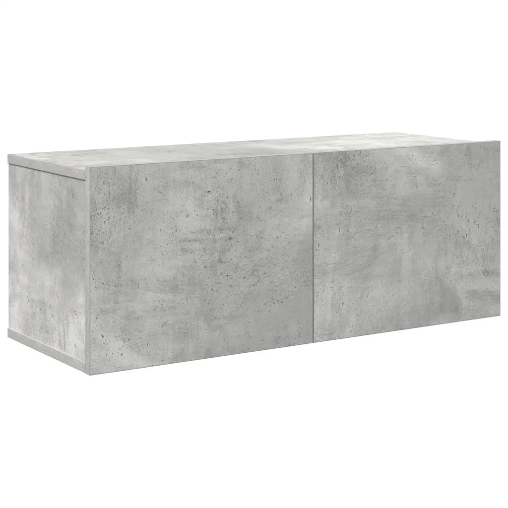 Set di Mobili Porta TV 7 pz Grigio Cemento in Legno Multistrato