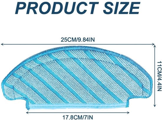 Set di spazzole per aspirapolvere 5 pezzi - Aspirapolvere, spazzole e microfibra - Set di spazzole per aspirapolvere - Set di spazzole per aspirapolvere per ECOVACS T8 Serie - Materiale ecocompatibile - Set di spazzole per aspirapolvere con microfibra