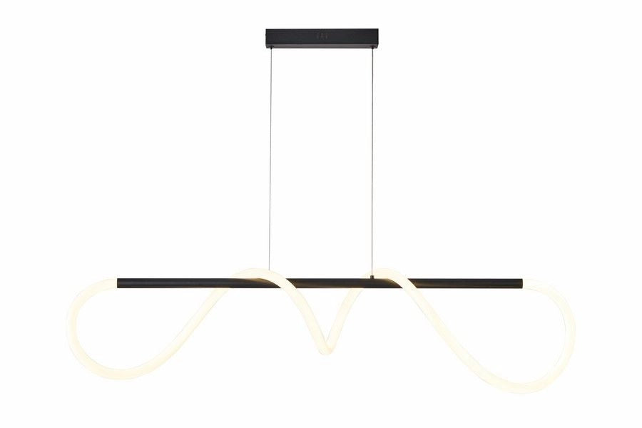 Lampada a sospensione Reality Savanah nera LED 28W 113cm