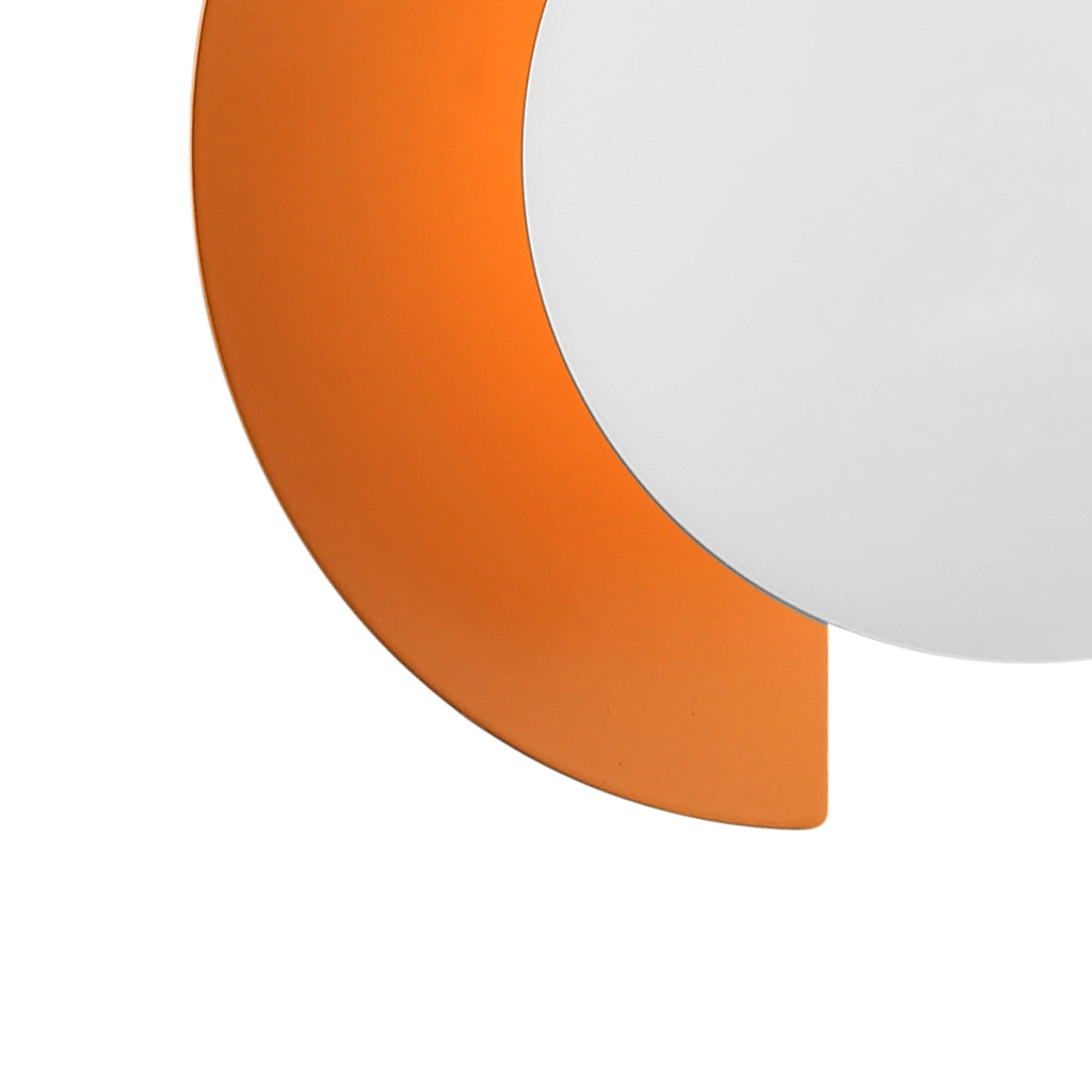 Applique Italux NAUTI sfera vetro bianco arancio G9