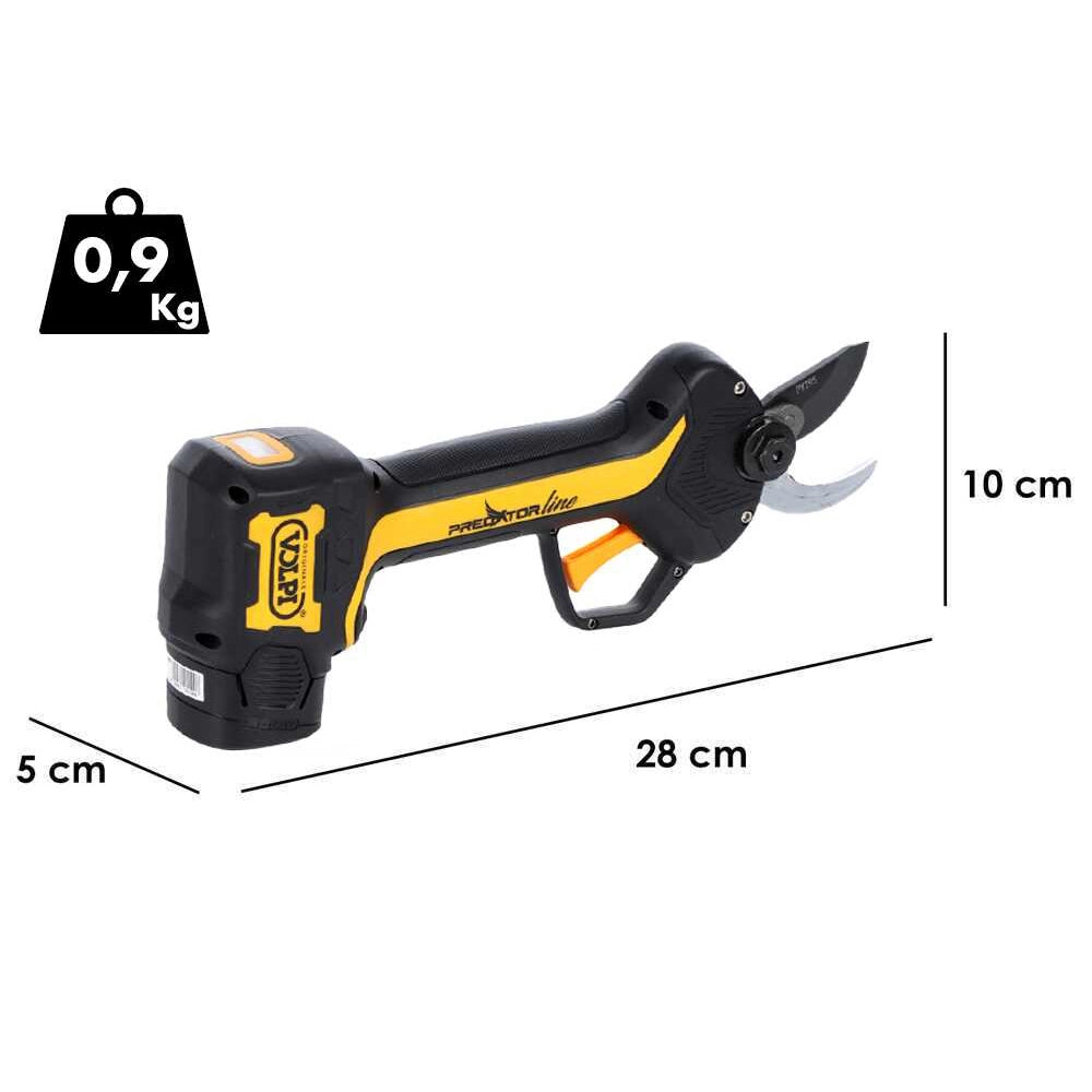 FORBICI ELETTRICHE A BATTERIA FORBICE DA POTATURA PV295 Ø28mm +2 BATTERIE VOLPI