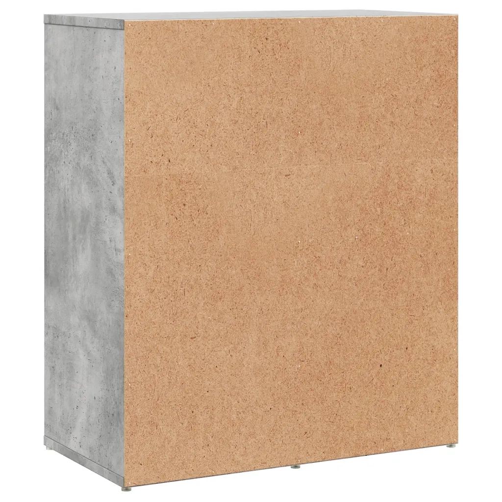 Credenze 2 pz | Madia | Buffet da pranzo | Armadio da pranzo Grigio Cemento 60x31x70 cm in Legno Multistrato