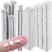 380 pezzi di magneti di neodimio in argento, 4 diverse dimensioni, forti magneti minimagnetici per il fai da te, piccoli magneti per whiteboard, fai da te, magneti per frigorifero, magneti con forte aderenza, piani