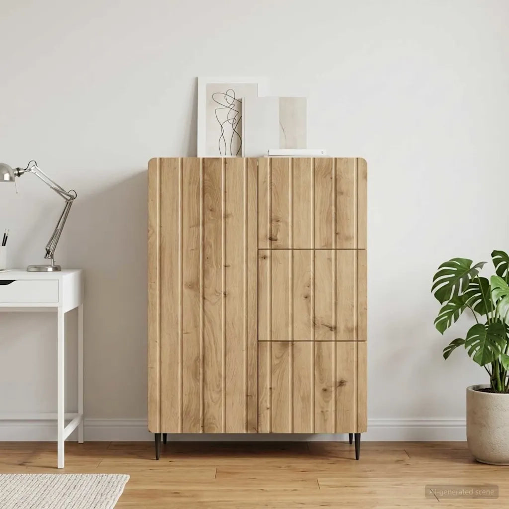 Credenza con cassetto Rovere Artigianale 66 x 34,5 x 91,5 cm 894404