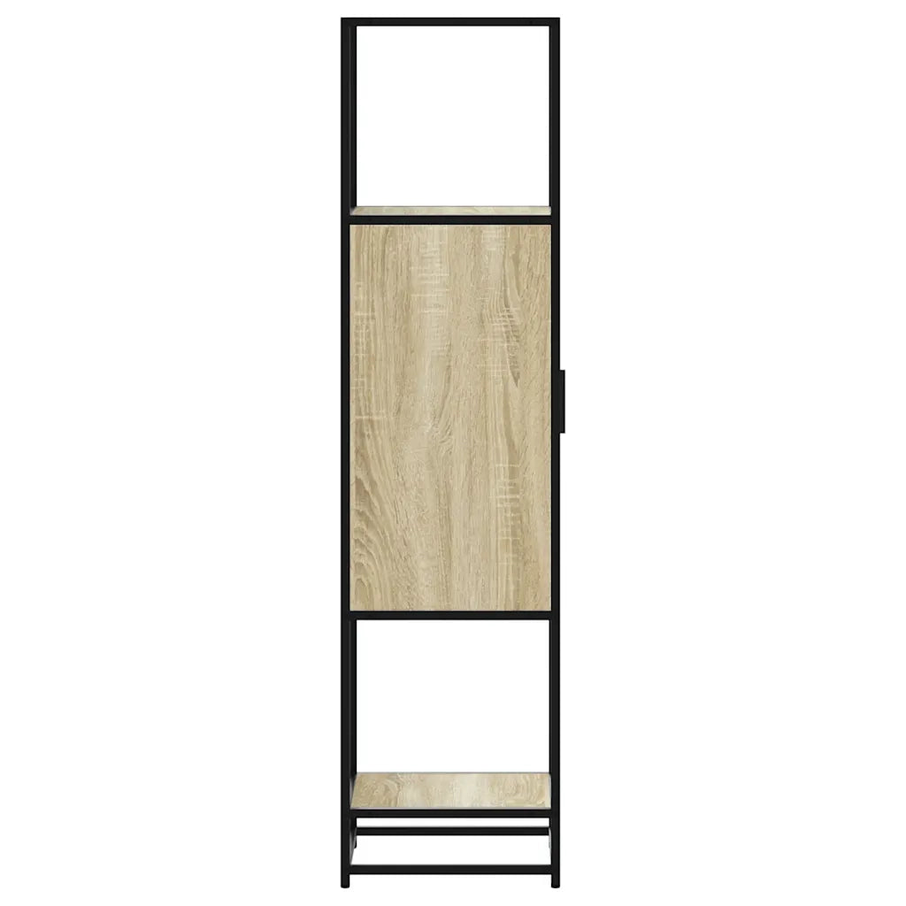 Credenza Rovere Sonoma 35,5x35x139 cm Legno Multistrato Metallo 849035