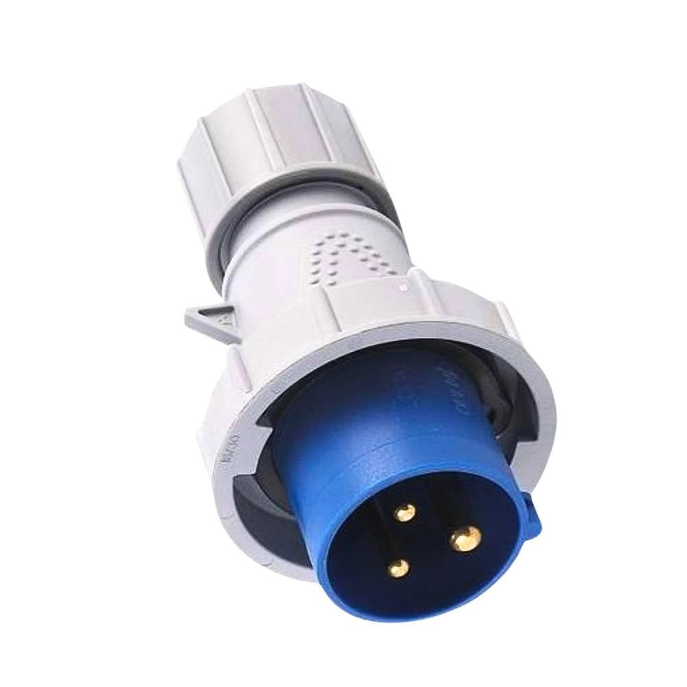 Ecova 30506 spina industriale monofase blu ip67 2p+t resistente per uso professionale