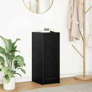 Credenza Rovere Nero 29,5x34x76 cm in Legno Multistrato