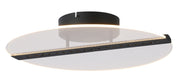 Plafoniera LED Norael 2 luci nera acrilico Rabalux