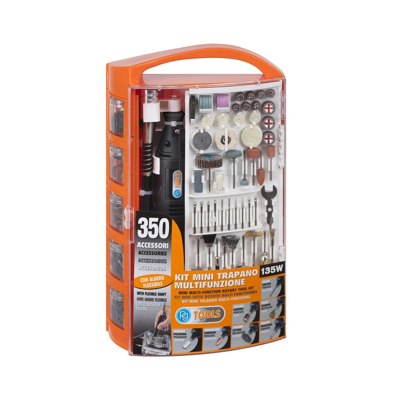 POGGI PG138W MINITRAPANO CON 350 ACCESSORI- 1,0 pz