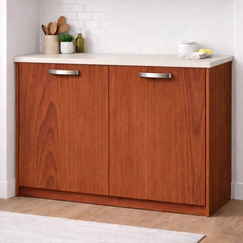 Anta per mobili in Legno nobilitato Compresa di Maniglia 90x40 Ciliegio