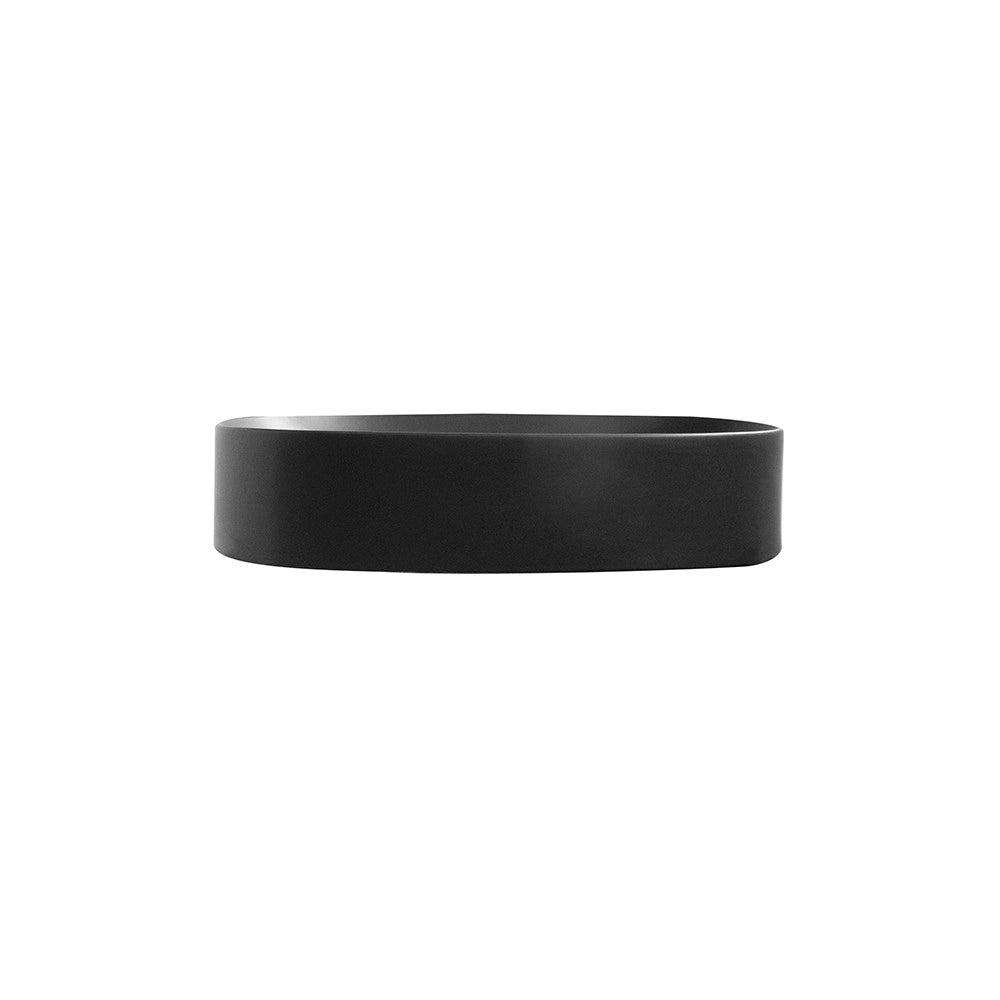 Lavabo ovale nero satinato – Serie Cover