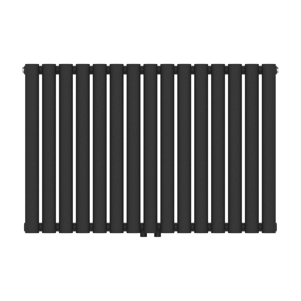 Termosifone Nore ad Acqua Calda Pannello Singolo con Elementi Tubolari 60 x 90 cm Nero [neu.haus]