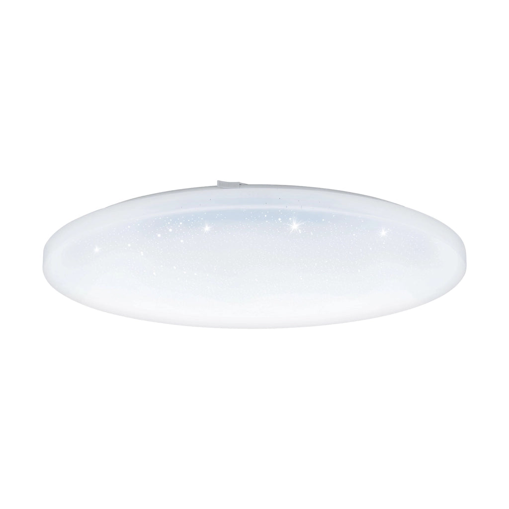Plafoniera Moderna Frania-S Acciaio Bianco Luce Led Integrato 50W Ip20