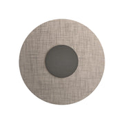 SOLARIS Applique 12W 3000K CRI90 IP20 - Struttura Titanio con Paralume Avorio in Tessuto, Lampada da Parete Design - Rossini Group